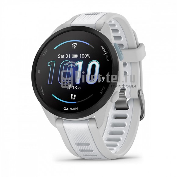 Умные часы Garmin Forerunner 165 с белым ремешком