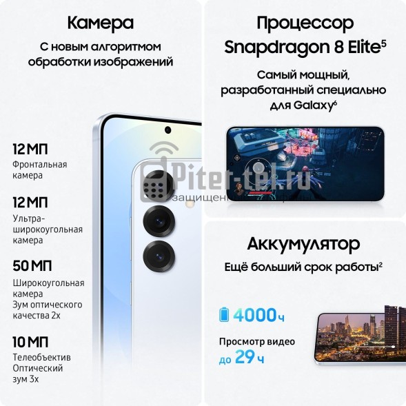 Смартфон Samsung Galaxy S25 12/128Gb Blue
